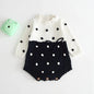 Baby Girls Knitted Bodysuit Long Sleeve Ruffled