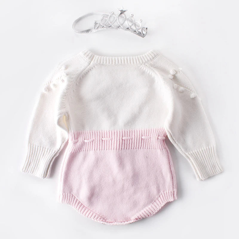 Knitted Baby Romper Newborn Clothes Long Sleeve