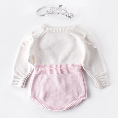 Knitted Baby Romper Newborn Clothes Long Sleeve