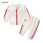 Infant Baby Boy Casual Striped Zipper Tracksuit