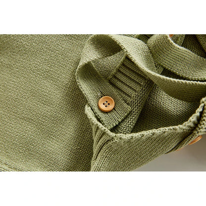 Boy/Girl Sleeveless Knit Children Rompers