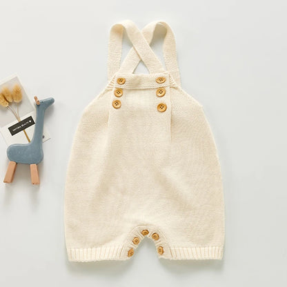 Boy/Girl Sleeveless Knit Children Rompers