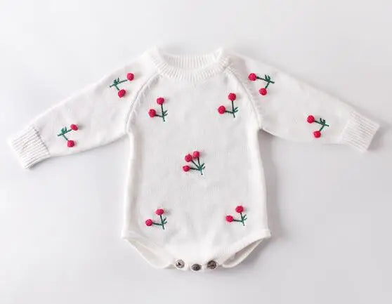 Knitted Baby Romper Newborn Clothes Long Sleeve