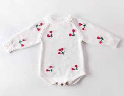 Knitted Baby Romper Newborn Clothes Long Sleeve