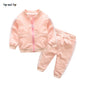 Infant Baby Boy Casual Striped Zipper Tracksuit
