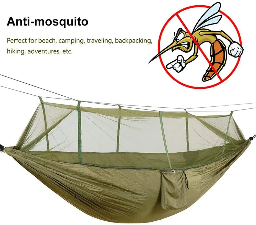 2 Person Camping Garden Hammock With Mosquito