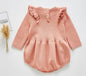 Baby Girls Knitting Romper Red Fashion