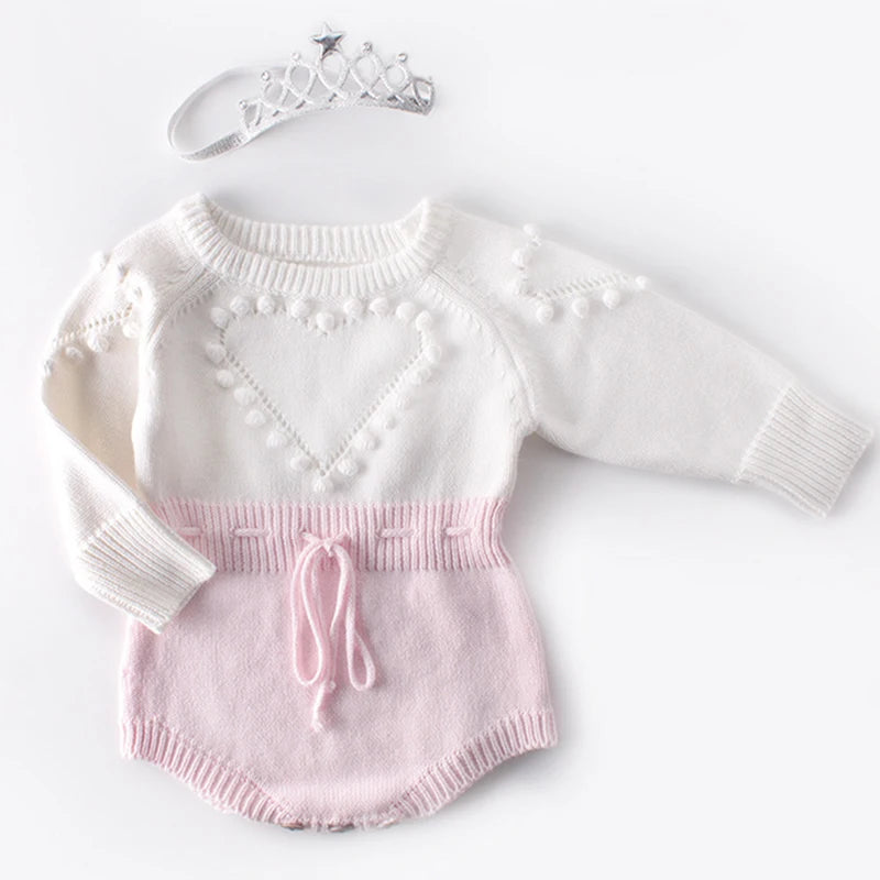 Knitted Baby Romper Newborn Clothes Long Sleeve
