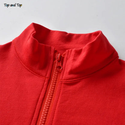 Infant Baby Boy Casual Striped Zipper Tracksuit