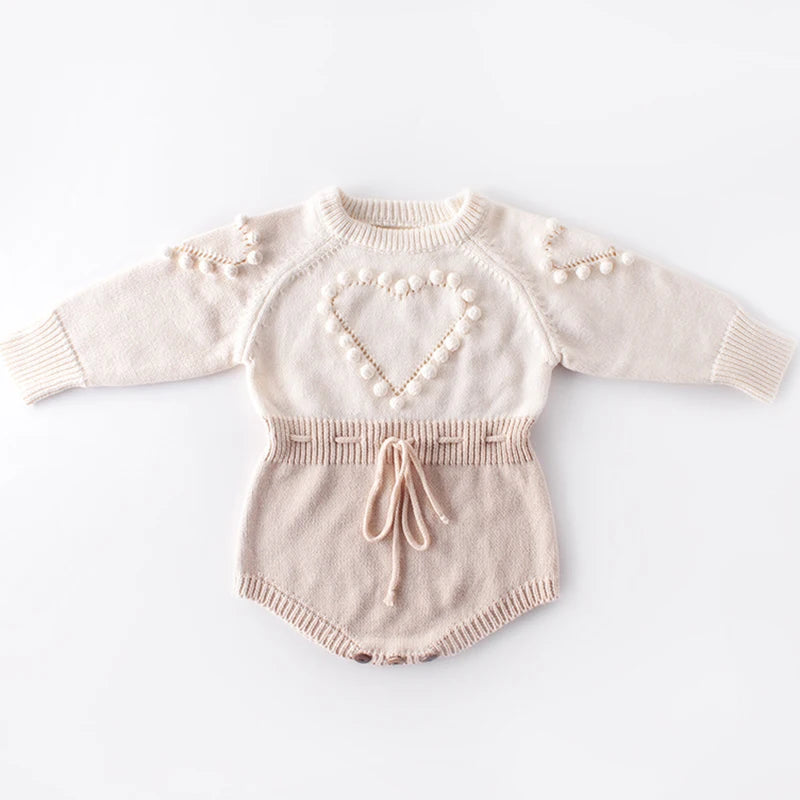 Knitted Baby Romper Newborn Clothes Long Sleeve