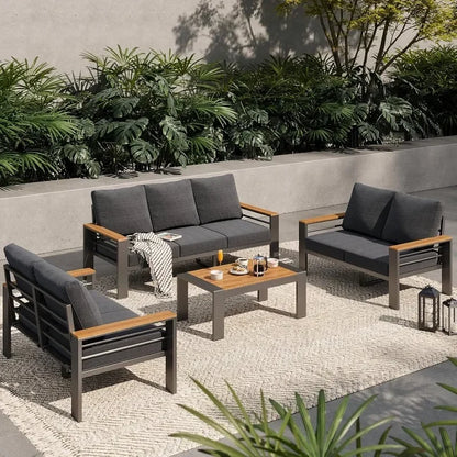 Outdoor Sectional with Coffee Table, Patio Sets