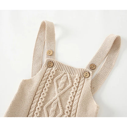 Newborn Baby Girl/Boys Sleeveless Knit Rompers