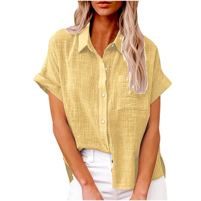 Woman Loose Casual Camisas Mujer Blouse
