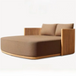 Outdoor Patio Teak Sectional Sofa Set Waterproof
