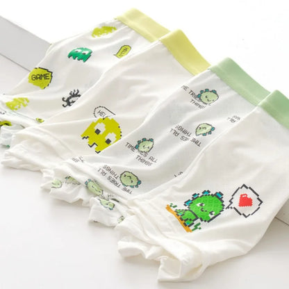 4PCS Mesh Breathable Comfort Boys  Antibacterial Underwear