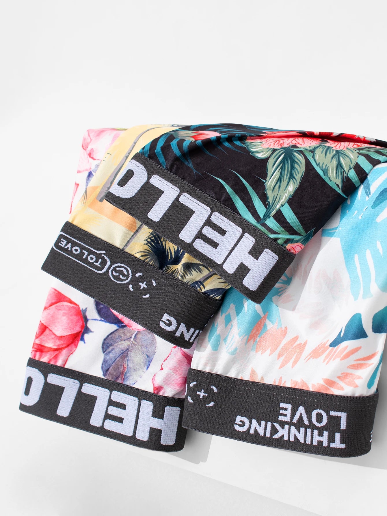 4 Pairs Men's fashion high-grade printing boxer shorts