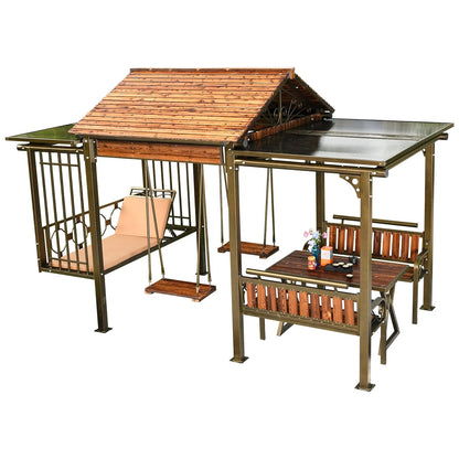 Multifunctional Outdoor Gazebo, Garden Structure,