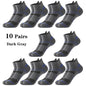 10 Pairs Men Ankle Athletic Socks