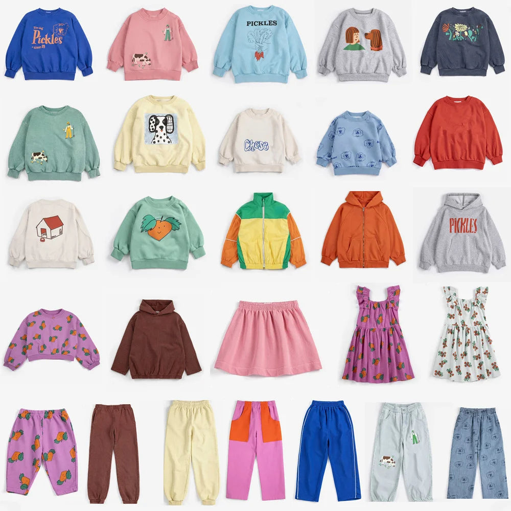 Girls Dress Printed Skirts Patchwork Outwear Pant Set