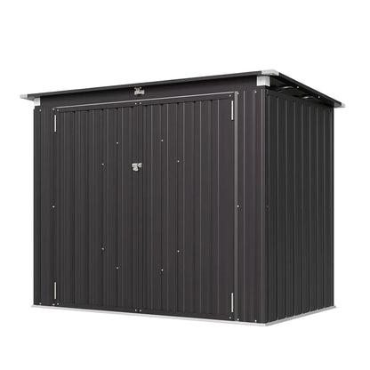 Metal Outdoor Storage Shed with Chain Lid