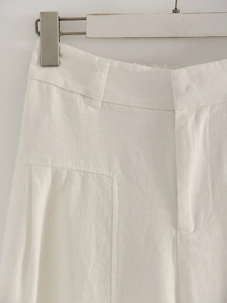 Women Wide Leg Formal Straight Leg Pants