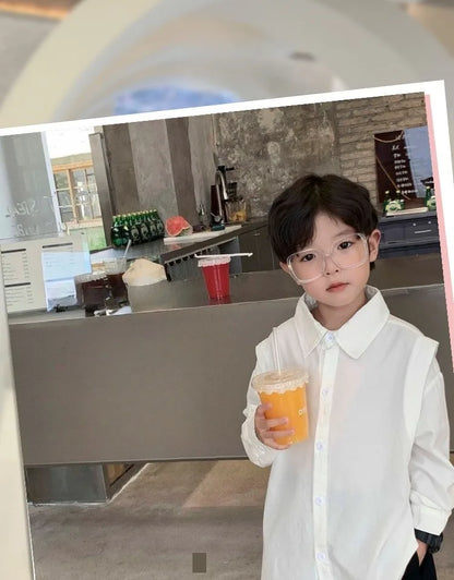 Boys Long Sleeved Stylish Casual Top Fashionable