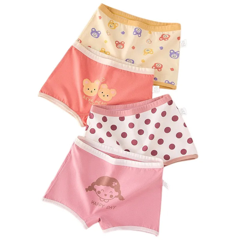 Girl Cotton Briefs Boxers Breathable Comfortable