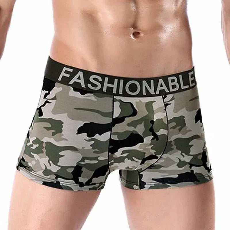 Men Camoflage Cotton Boxer Shorts Underwear