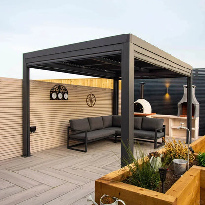 Aluminum Louvered Sunroof Pergola Roof Canopy
