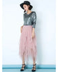 Fashion Tutu Skirt Casual High Waist Midi