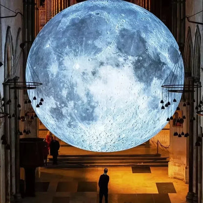LED Giant Inflatable Moon PVC Sealed Planet