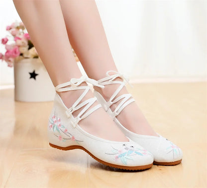 Women Casual Zapatos Vintage Cloth Single Shoes