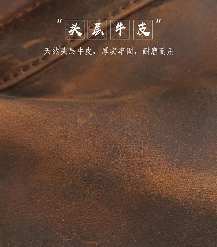 Genuine Leather Men Briefcase Business bag