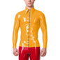 Mens Fashion Zipper Long Sleeve Jacket Turn-down Collar