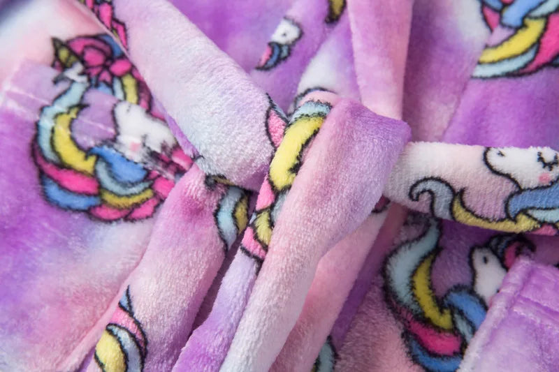 Boys/Girls Winter Colorful Bathrobe Sleepwear Loungewear