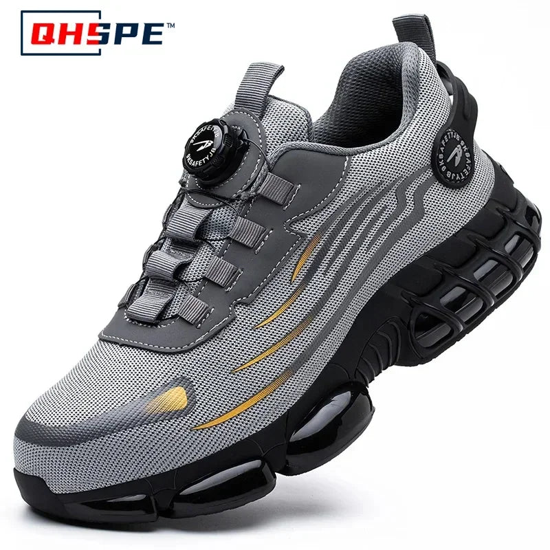 Safety Shoes Men Anti-smash Anti-puncture Work Shoes