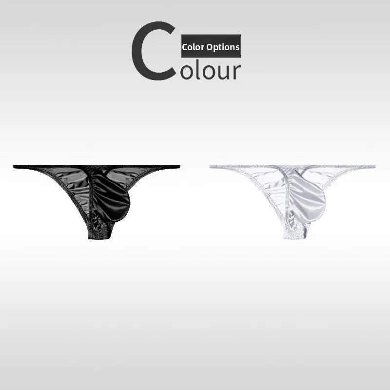 Low Waist Ice Silk Smooth Men's e Underwear