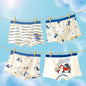 4PCS Boys Cute Dinosaur Print Breathable Comfort Underwear