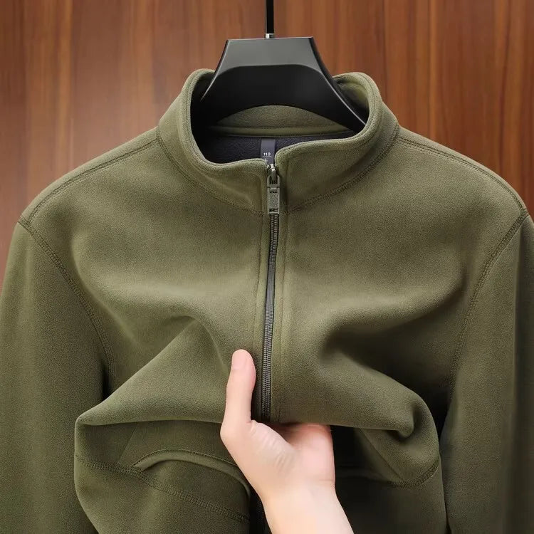Zipper Hoodie Sweatshirt Fleece Lined Cardigan Jacket