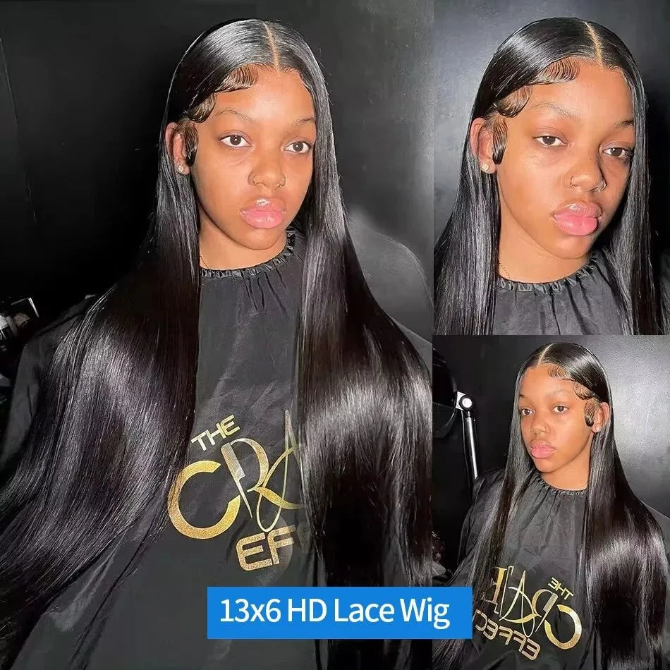 High Density Lace Frontal Black Bone Straight Human Hair