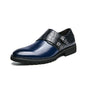 Golden Sapling Dress Patchwork Leather Shoes
