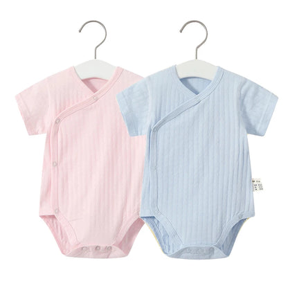 2Pcs Newborn Baby Girls Romper Pure Cotton Bodysuit