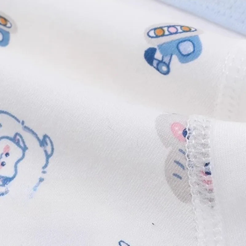 4PCS Boys Cute Cotton Antibacterial Cartoon Print Underwear