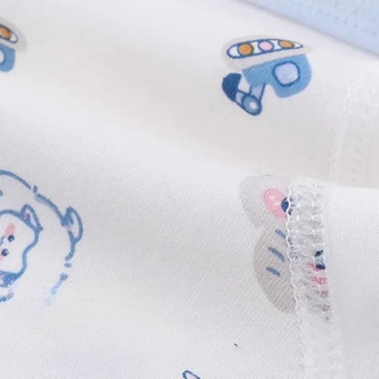 4PCS Boys Cute Cotton Antibacterial Cartoon Print Underwear