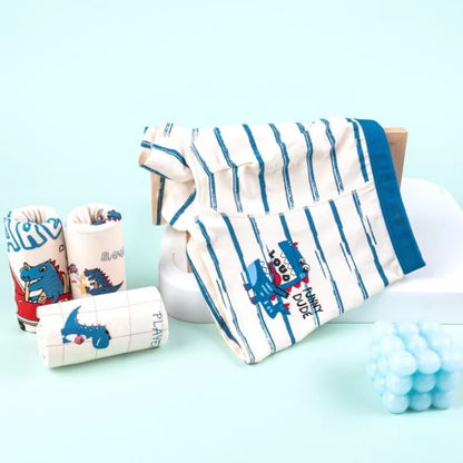 4PCS Boys Cotton Antibacterial Teenagers  Breathable Comfort Underwear