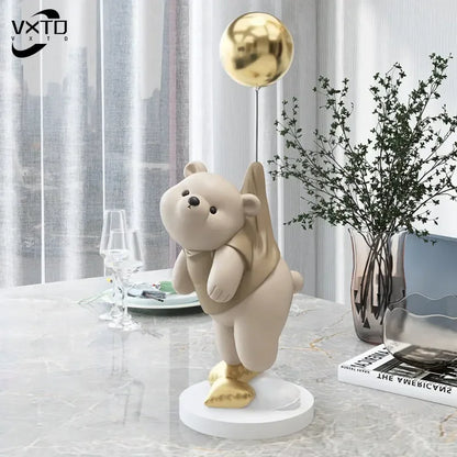 Balloon Polar Bear Resin Ornaments