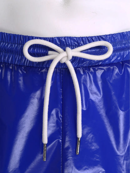 Mens Waterproof Swim Shorts Drawstring Side Pockets
