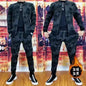 Mens Zipper Hoodie Tracksuit Jacket+Sweatpants