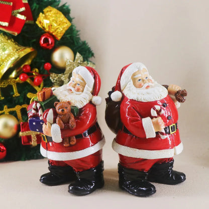 Resin Santa Claus Sculpture Holiday Accessories Decoration