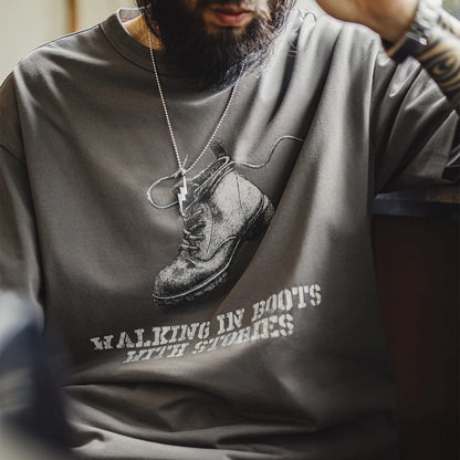Vintage Graphic Printed Crewneck Loose Oversized Streetwear